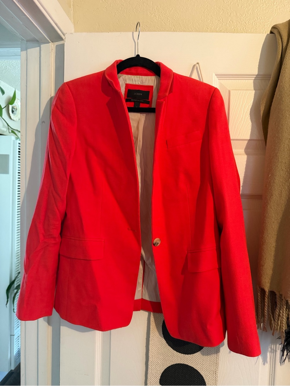 J. Crew Bright Red Women's Single-Button Blazer